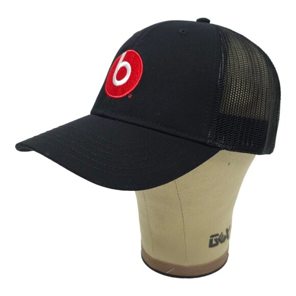 Beats Dr Dre Embroidered Logo Black Mesh Trucker Snapback Hat Cap America - Picture 2 of 13